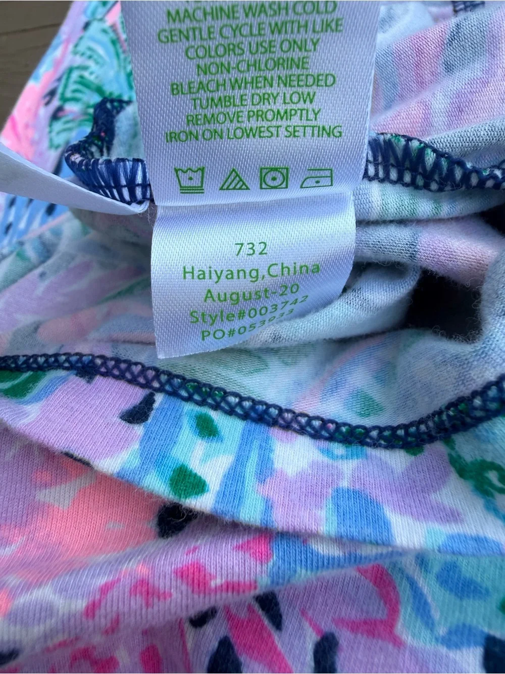 Lilly Pulitzer Girls Sammy Pajama Set High Tide Navy Mermaid Size 14 Pants Top